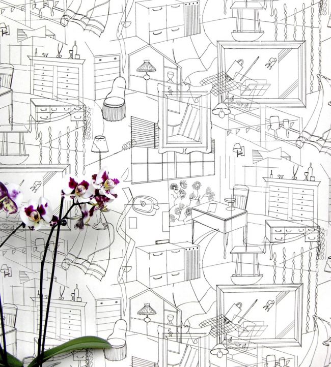 Homes Room Wallpaper - White