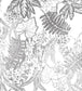 Hothouse Wallpaper - Gray