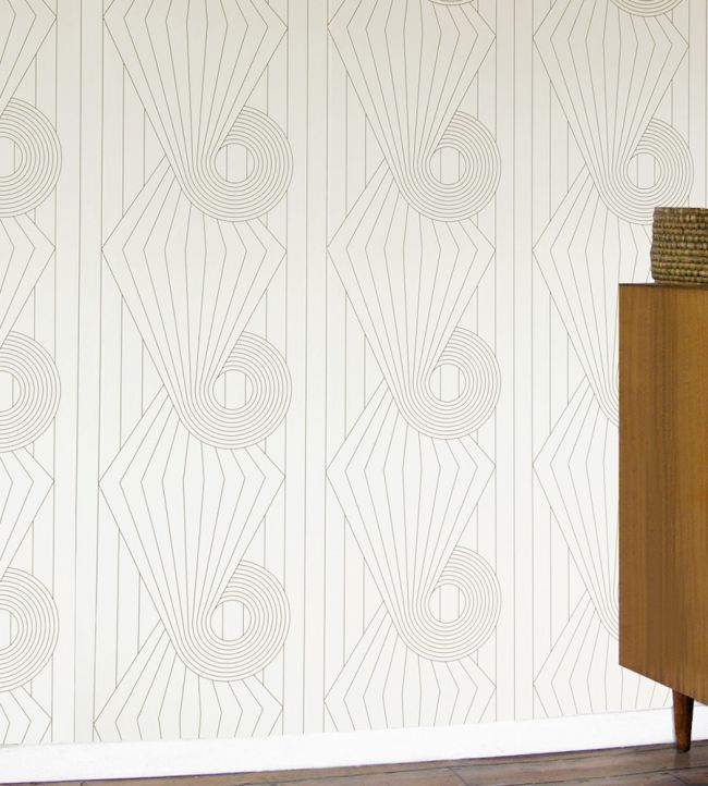 Spiral Room Wallpaper - Cream