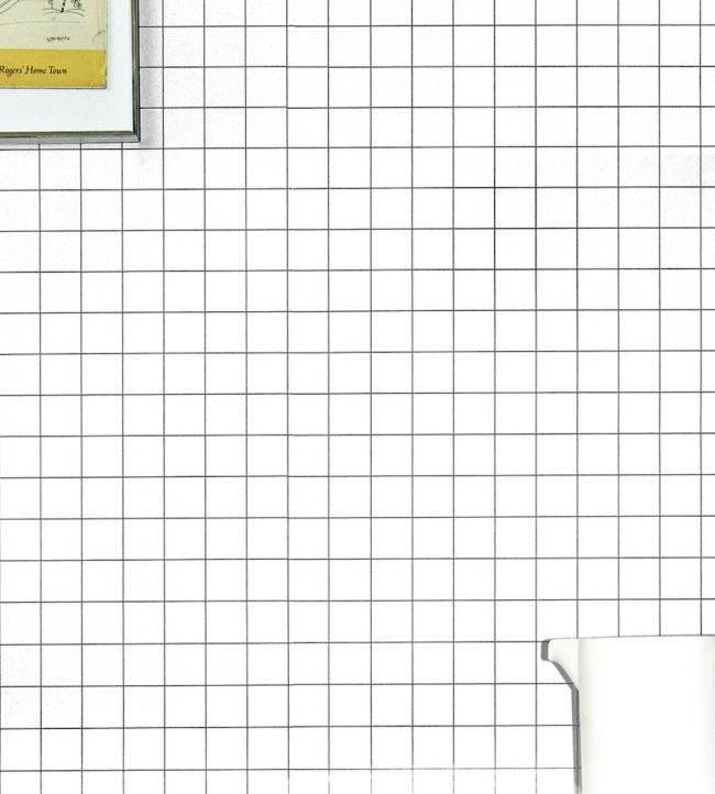 Squares Room Wallpaper - White