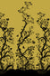 Birdbranch Hand Printed Room Wallpaper Panel - Black