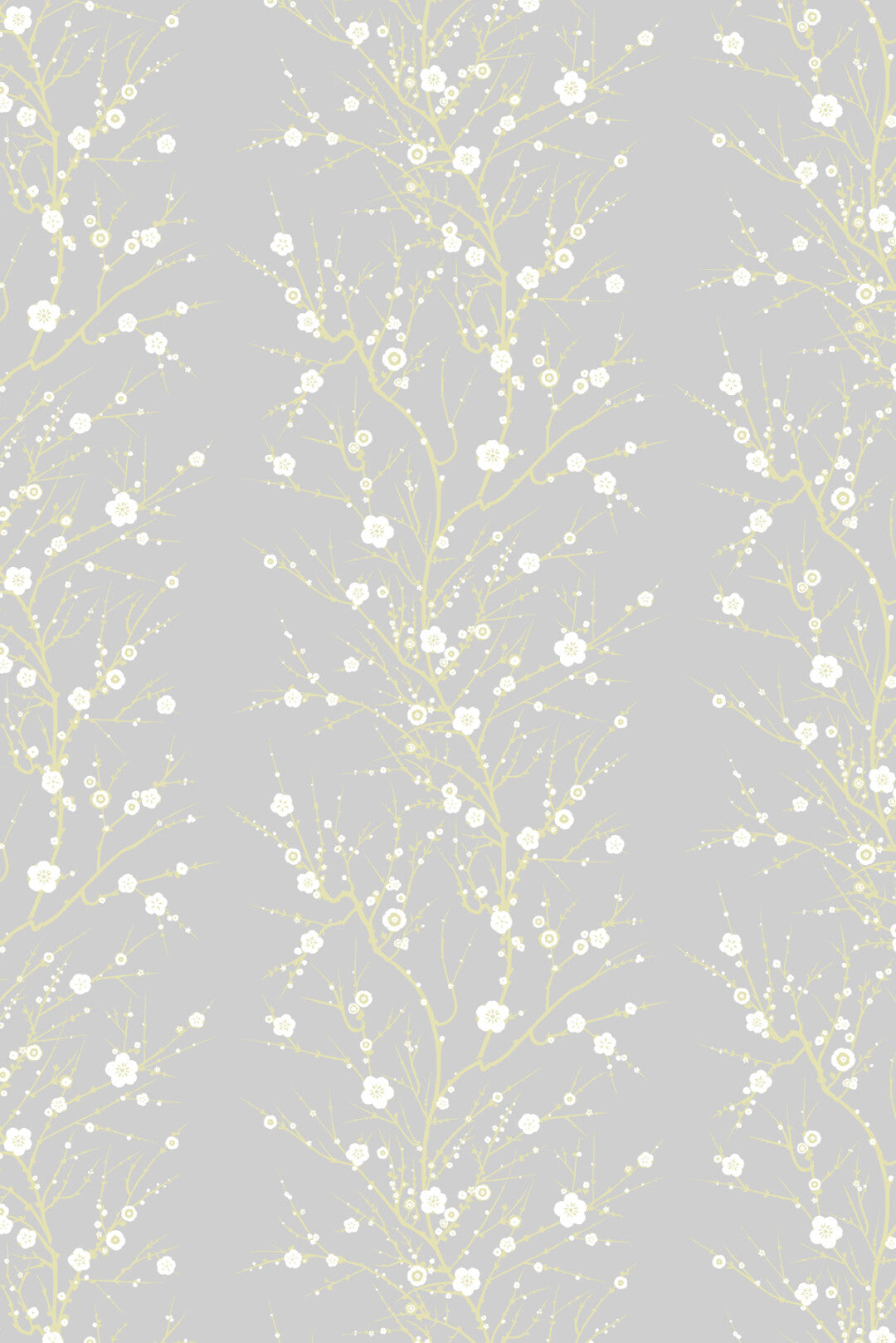 Blossom Branch Wallpaper - Gray
