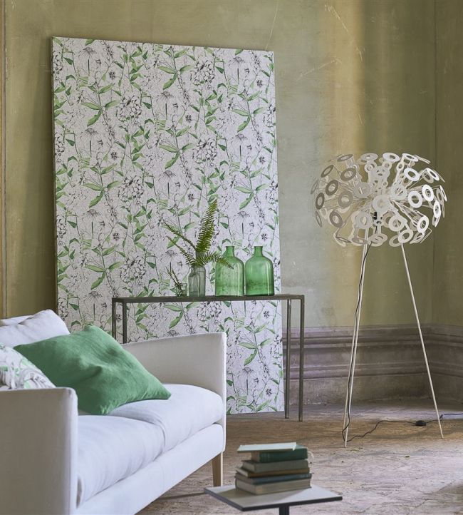 Emilie Wallpaper - Emerald - PDG1050/01 - Designers Guild