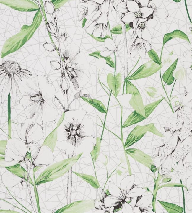 Emilie Wallpaper - Emerald - PDG1050/01 - Designers Guild