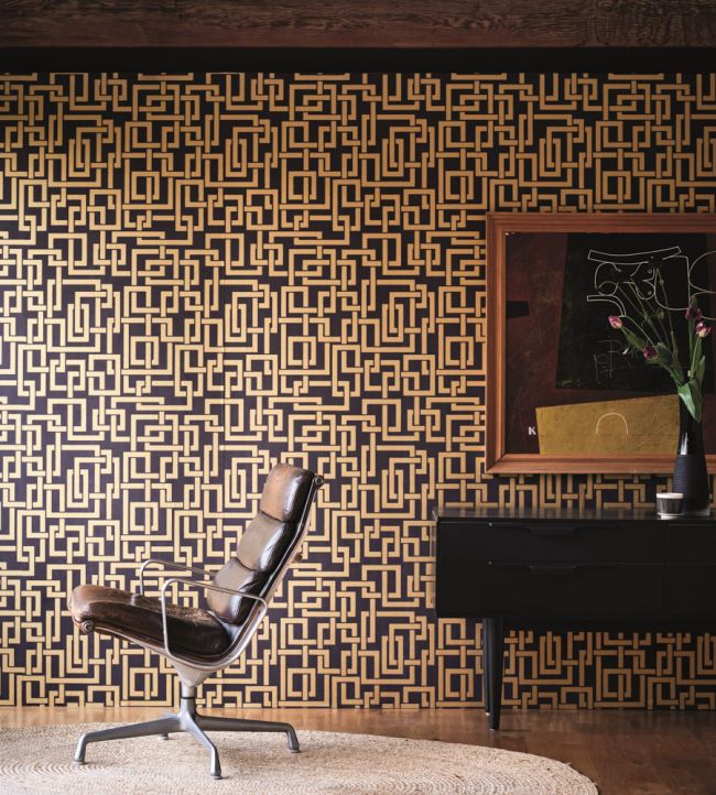 Enigma Wallpaper - Paean Black - 5509 - Farrow & Ball
