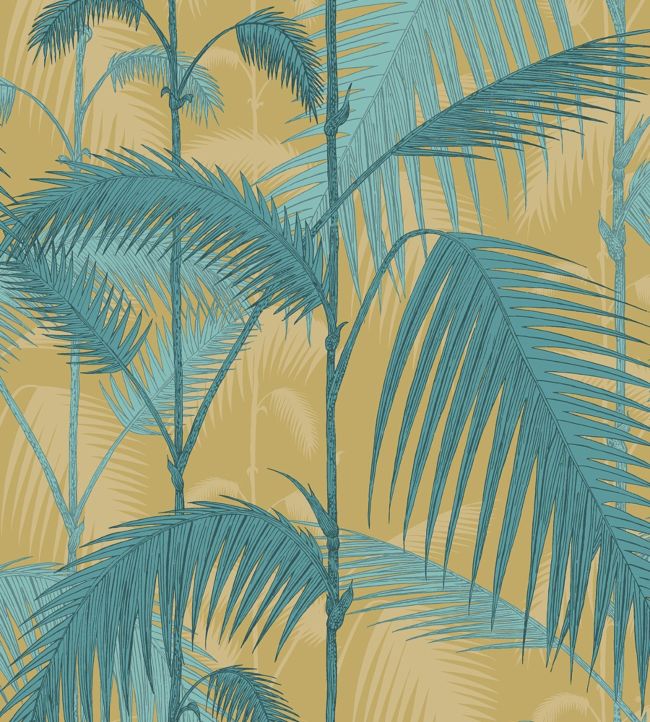 Palm Jungle Fabric - Sand 