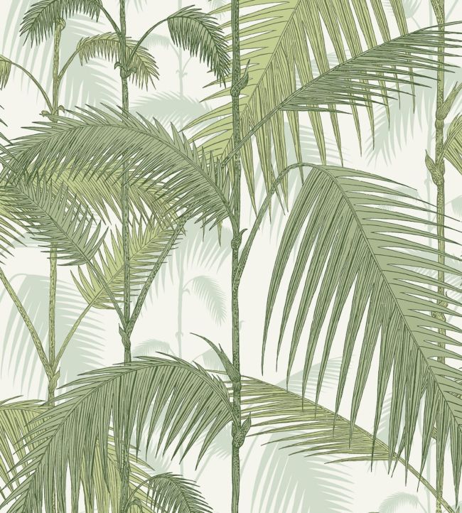 Palm Jungle Fabric - Green