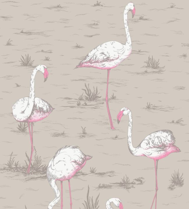 Flamingos Fabric - Pink