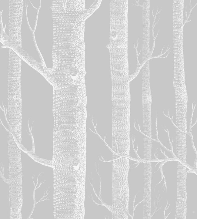 Woods Fabric - Silver - Cole & Son