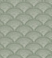 Feather Fan Fabric - Green  - Cole & Son