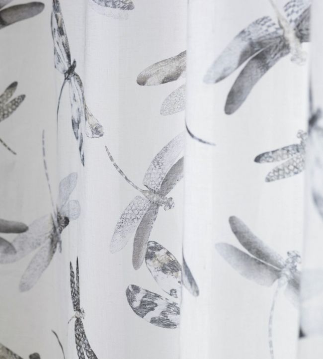 Dragonfly Dance Room Fabric - Gray