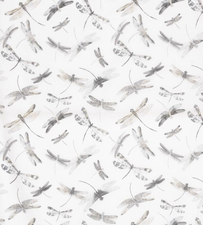 Dragonfly Dance Fabric - Gray 