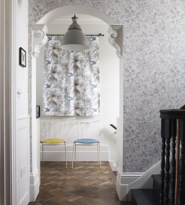 Bird Of Paradise Room Fabric 2 - Purple