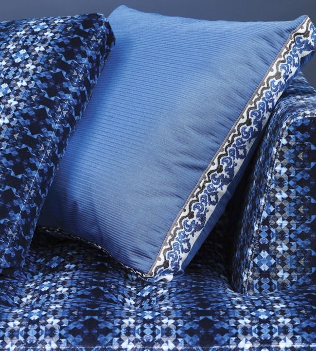 Mustique Room Fabric - Blue
