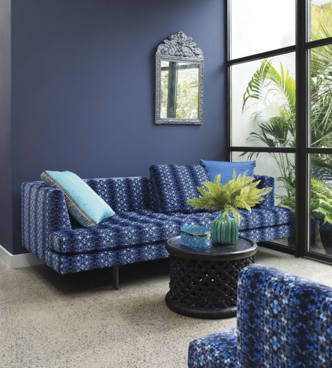 Mustique Room Fabric 2 - Blue
