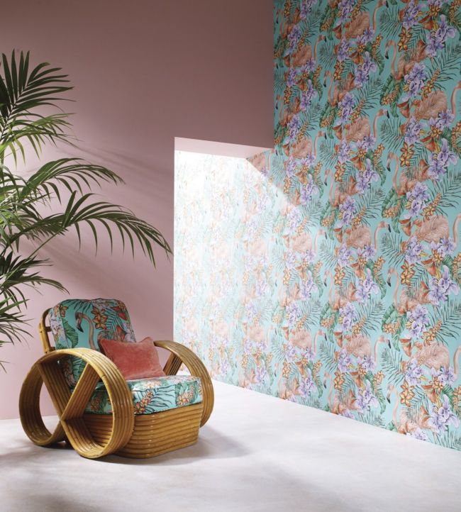 Salsa Room Fabric - Brown