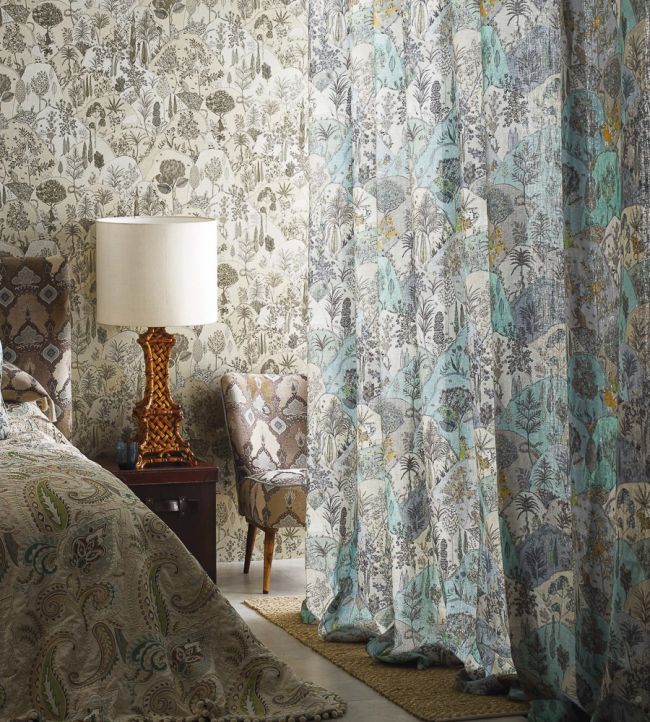 Aravali Room Fabric - Green