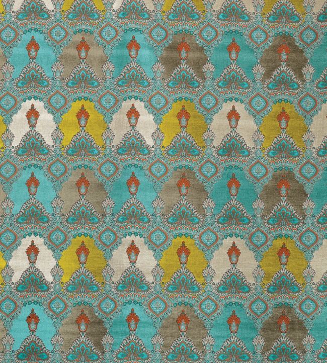 Haveli Fabric - Teal 
