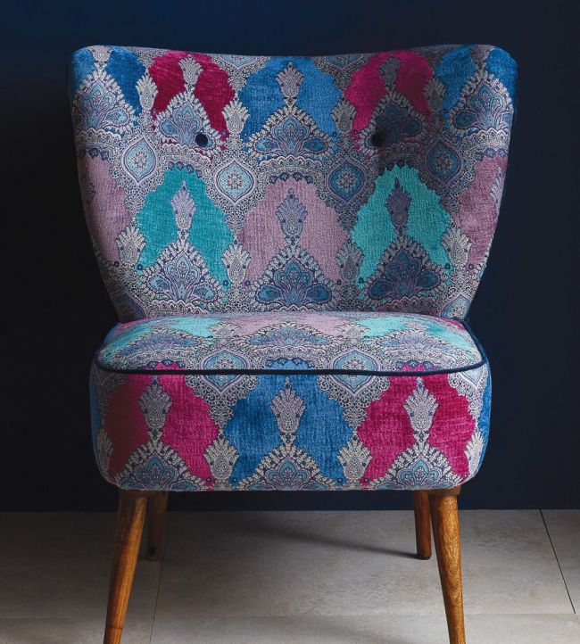 Haveli Room Fabric - Blue