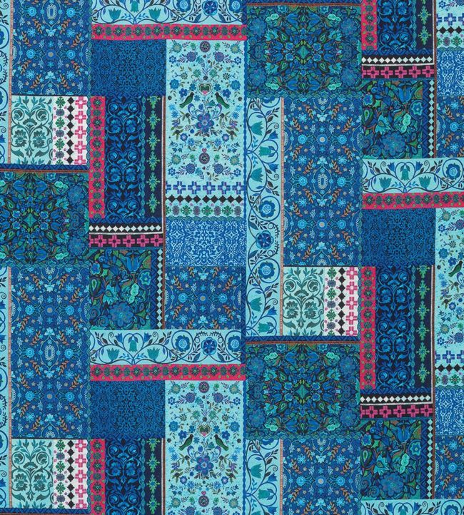 Folklore Fabric - Blue