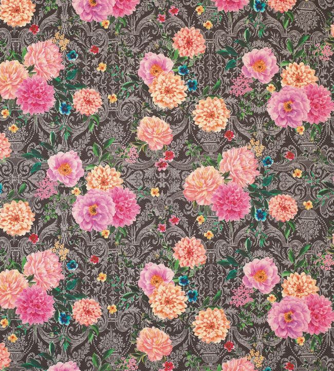 Duchess Garden Fabric - Brown 