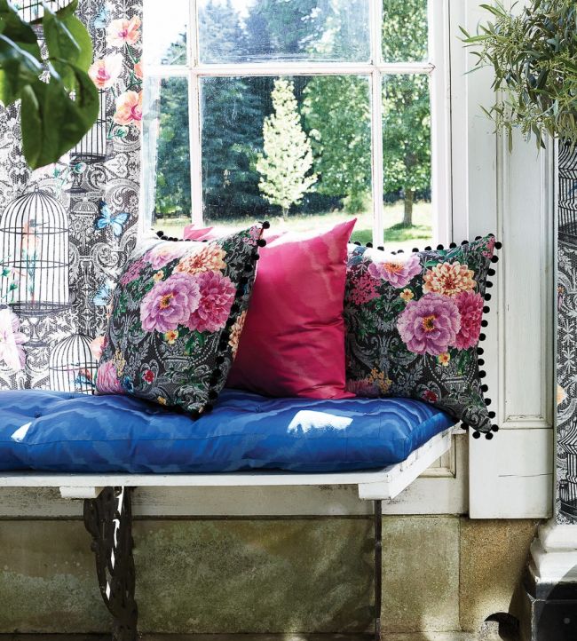 Duchess Garden Room Fabric - Brown