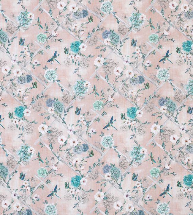 Rosanna Trellis Fabric - Pink 