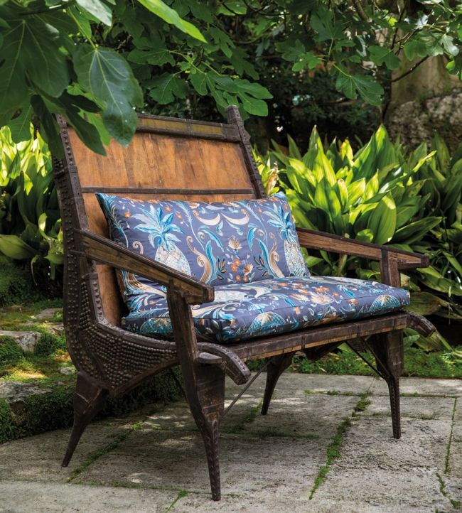 La Fuente Room Fabric - Blue