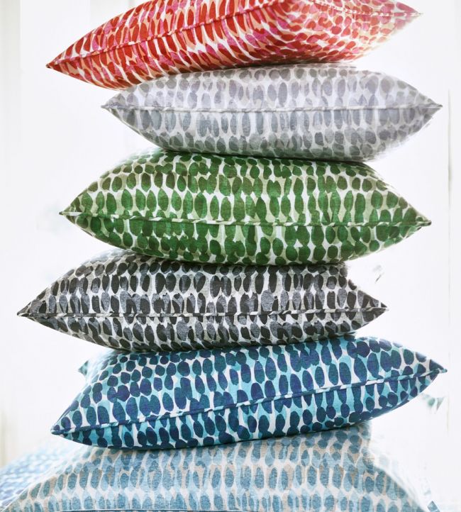 Rain Water Room Fabric - Blue