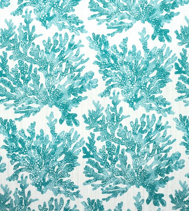 Marine Coral Fabric - Teal 