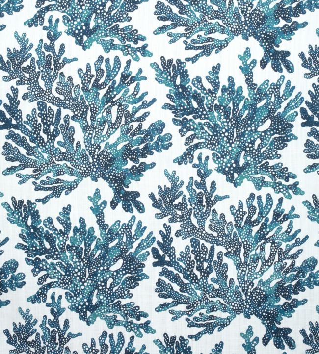 Marine Coral Fabric - Blue 