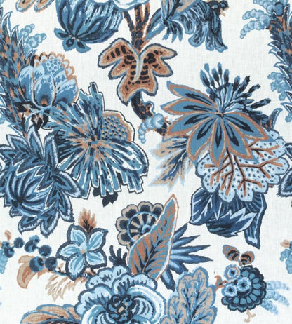 Floral Gala Fabric - Blue 