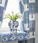 Pass A Grille Room Fabric 2 - Blue