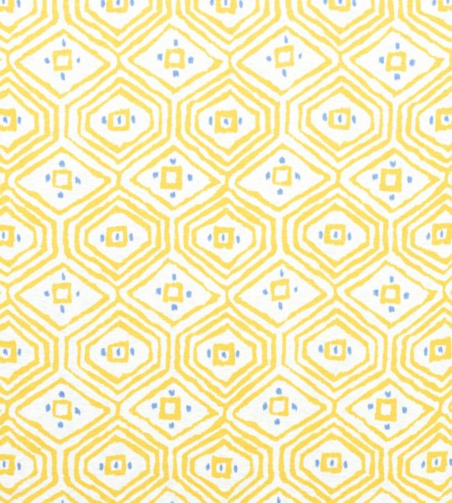 Pass A Grille Fabric - yellow 