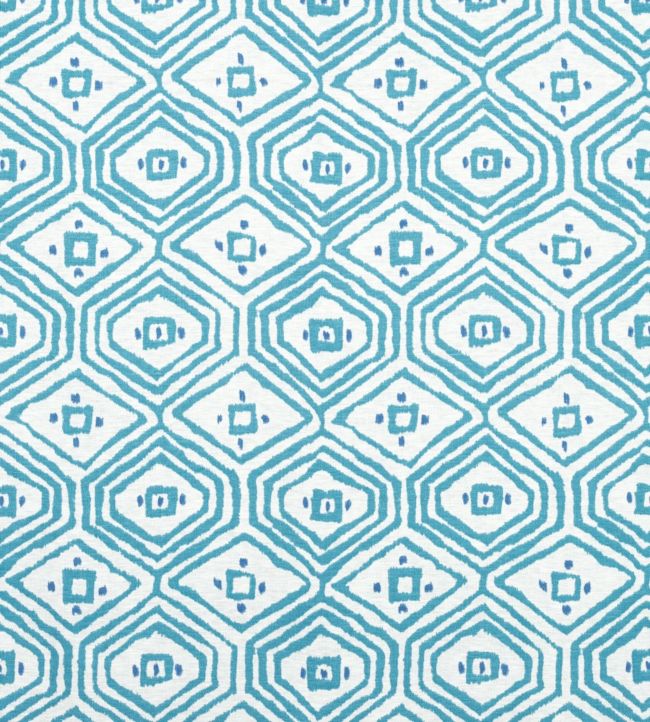 Pass A Grille Fabric - Teal 