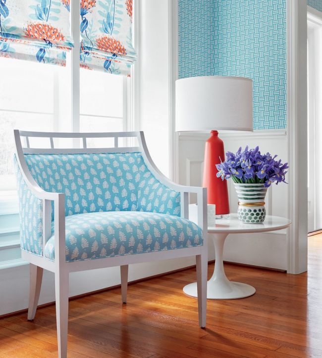 Ferndale Room Fabric - Teal