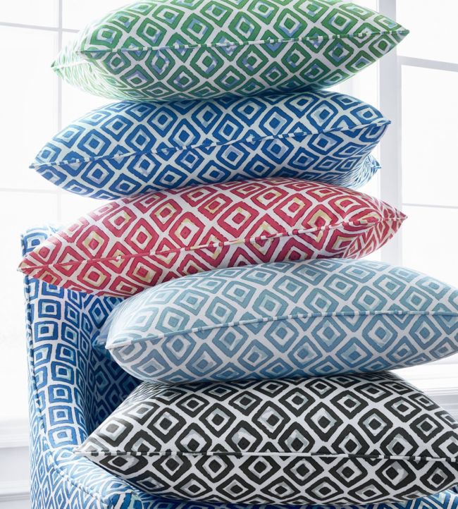 Indian Diamond Room Fabric - Pink