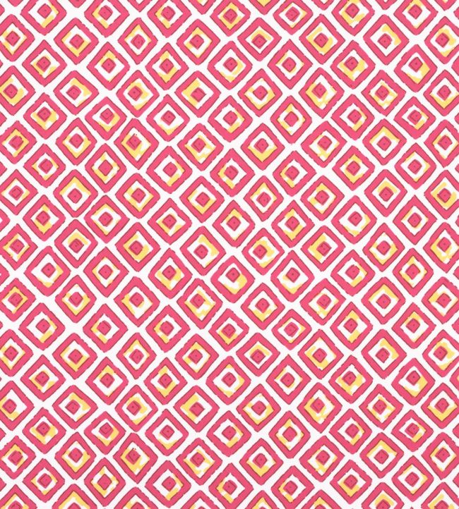 Indian Diamond Fabric - Pink