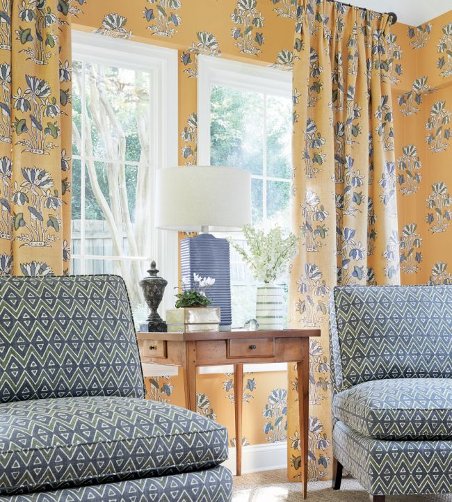 Lily Flower Room Fabric - Sand