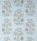 Lily Flower Fabric - Teal 
