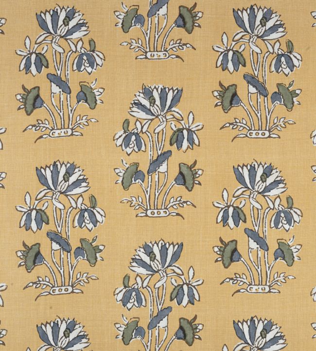Lily Flower Fabric - Sand