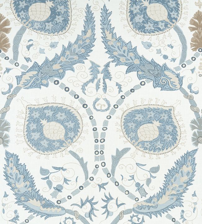 Lewis Fabric - Silver 