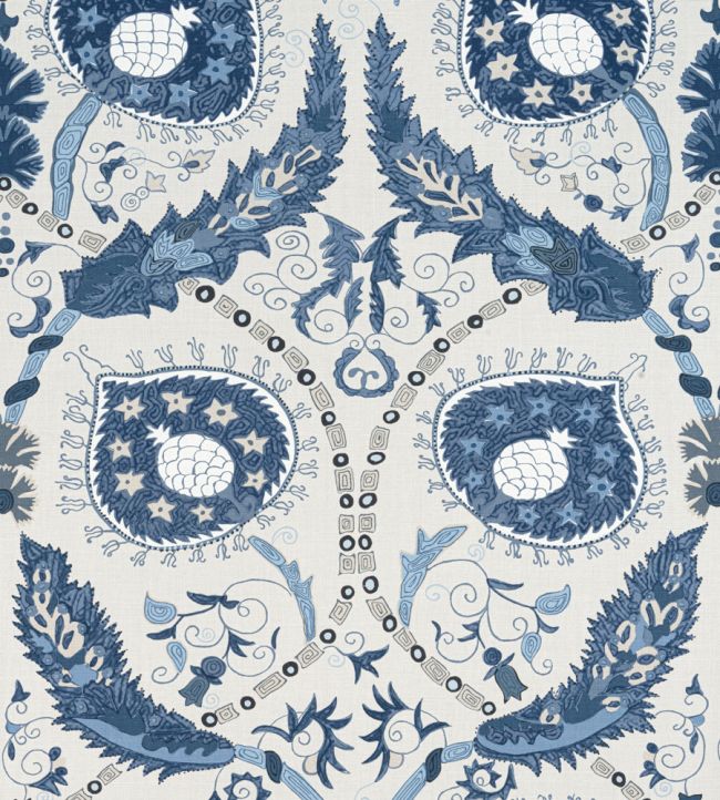 Lewis Fabric - Blue 