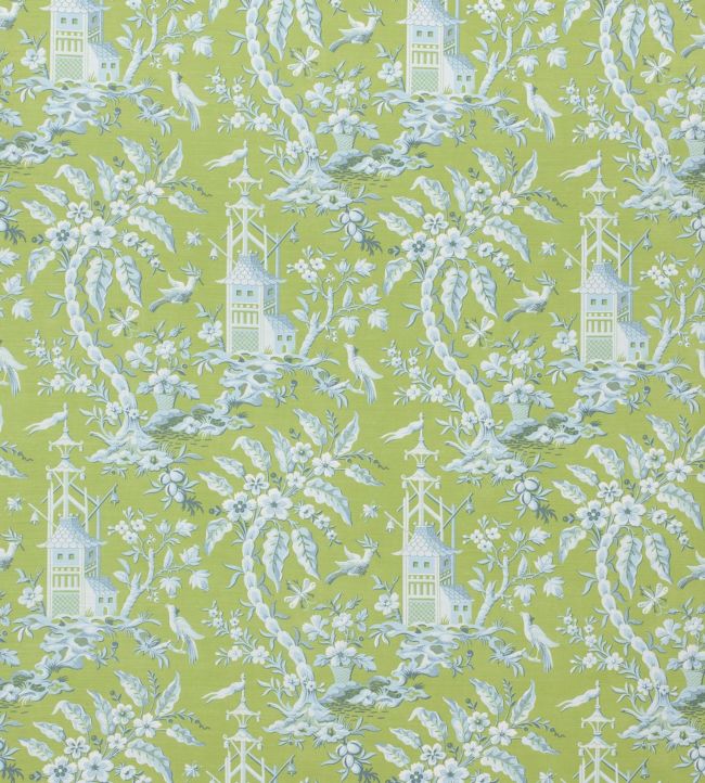 Pagoda Garden Fabric - Green