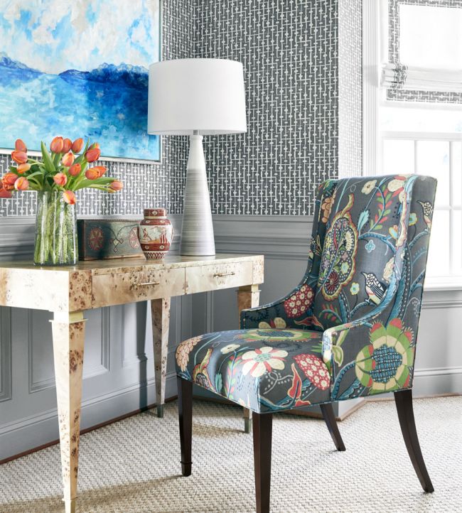 Windsor Room Fabric - Blue