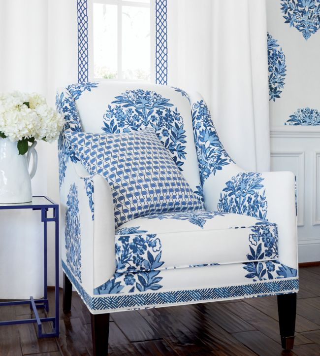 Ridgefield Room Fabric - Blue