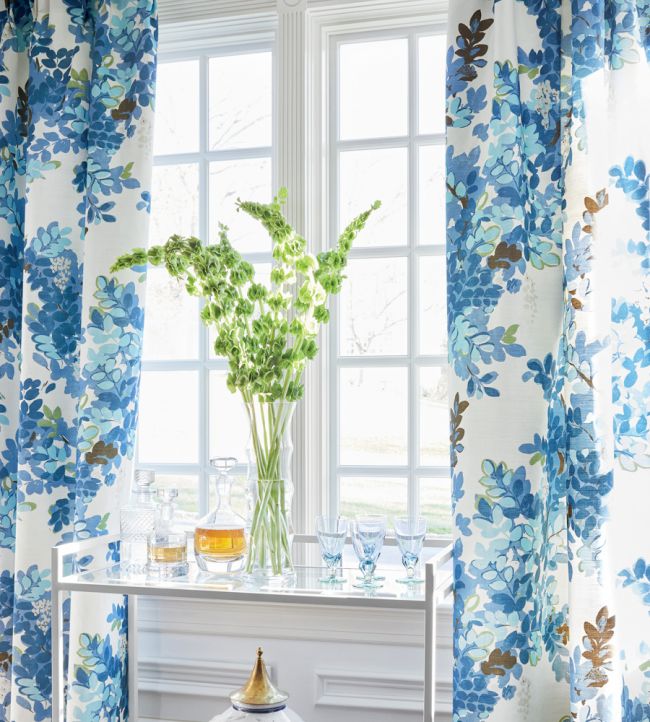 Botanical Room Fabric - Blue