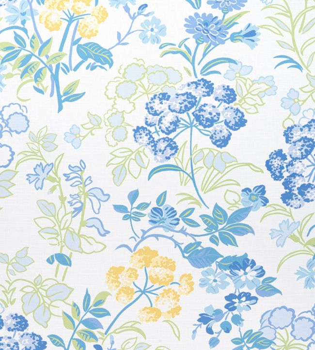 Spring Garden Fabric - Blue