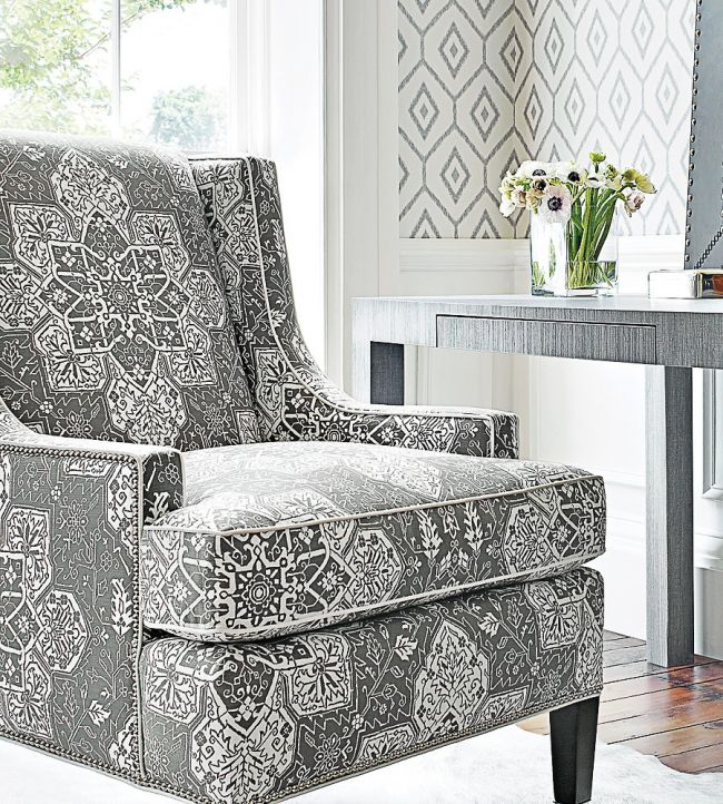 Tarragon Room Fabric - Gray