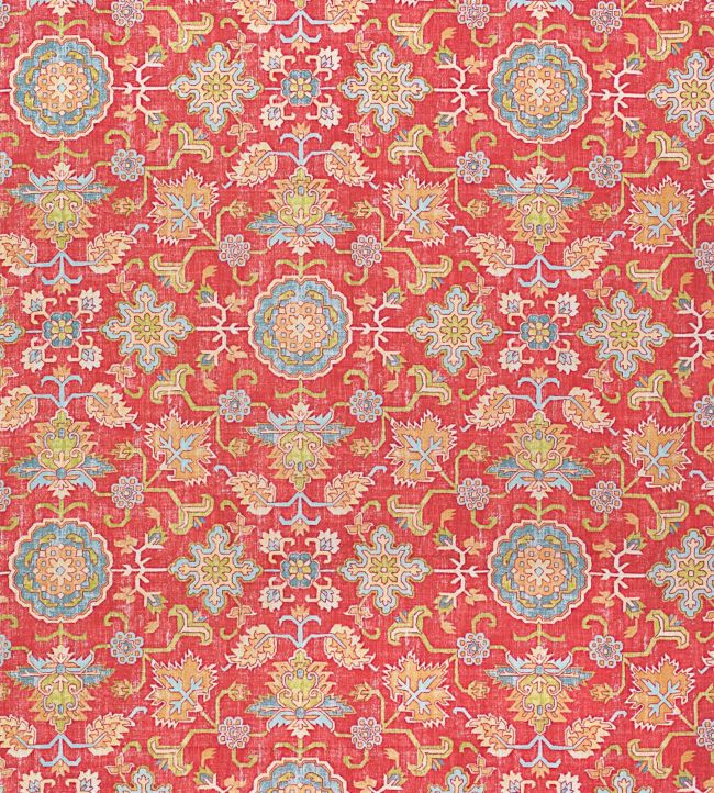 Mahal Fabric - Red